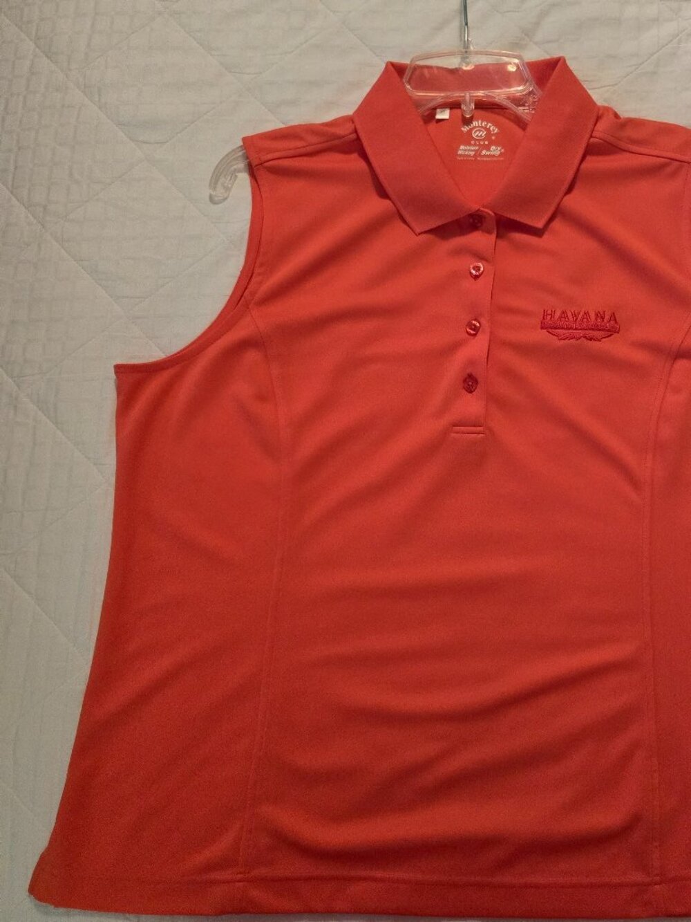 Monterey Club Ladies XL golf shirt, light coral